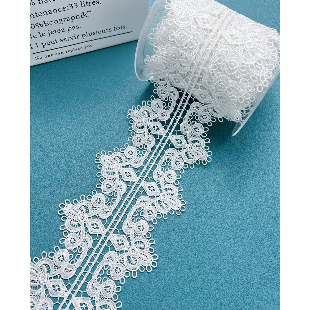 Chinese manufacturer Fashion wholesale hot selling polyester embroidery trim lace