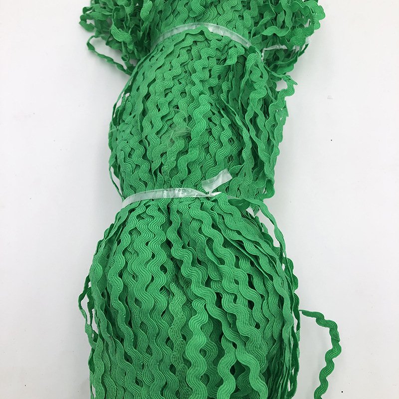 Colorful Zig Zag Ribbon Lace Trim 5mm Polyester Ric Rac Ribbon For Craft