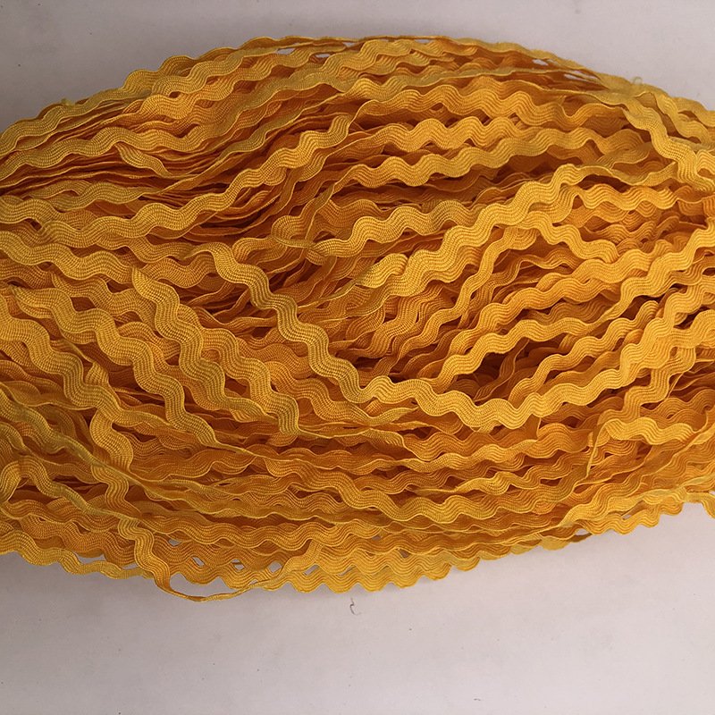 Colorful Zig Zag Ribbon Lace Trim 5mm Polyester Ric Rac Ribbon For Craft