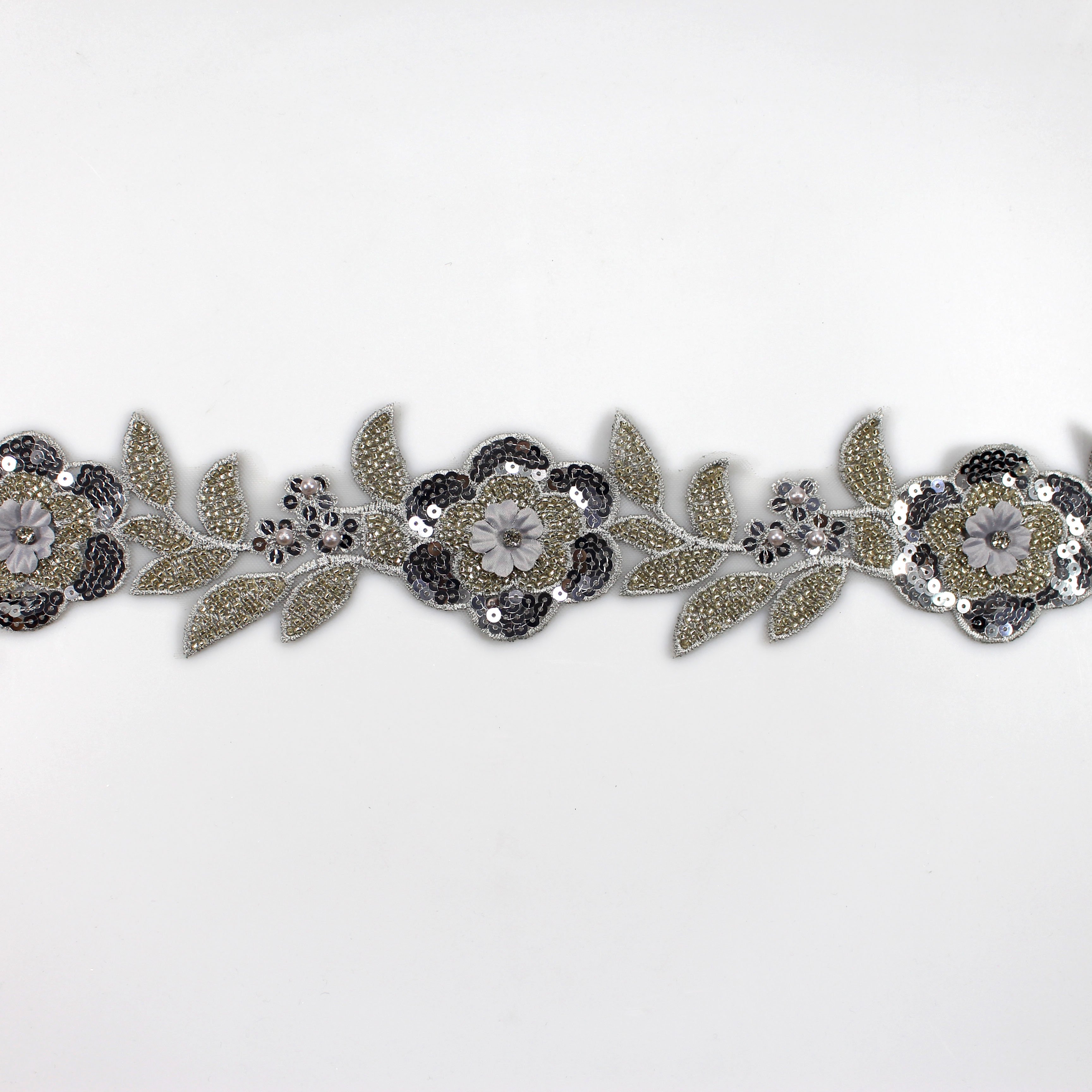 Hand-sewn beads lace handmade clothing accessories lace trim handmade beaded decorative accessories materials