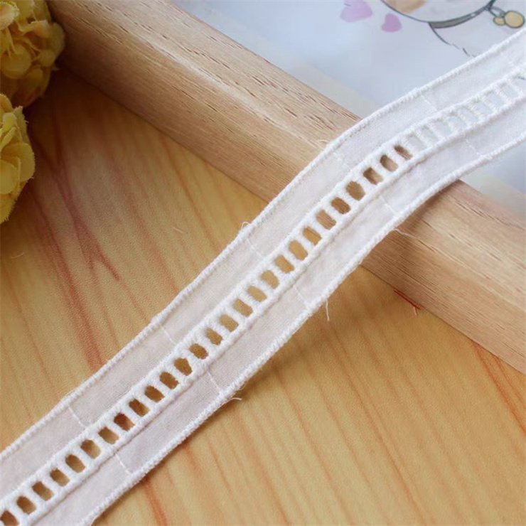 Hot selling 2.5cm cotton border lace use bride dress accessories decorative crafts sewing bride wedding patches