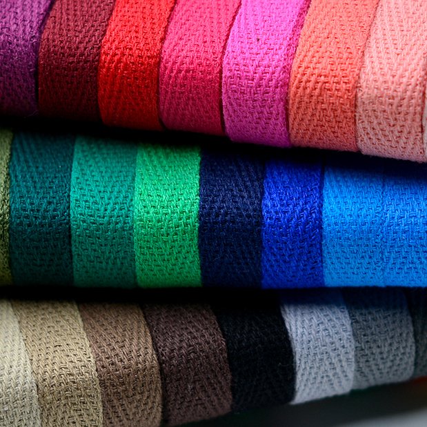 Durable thin soft twill tape/trims for garments