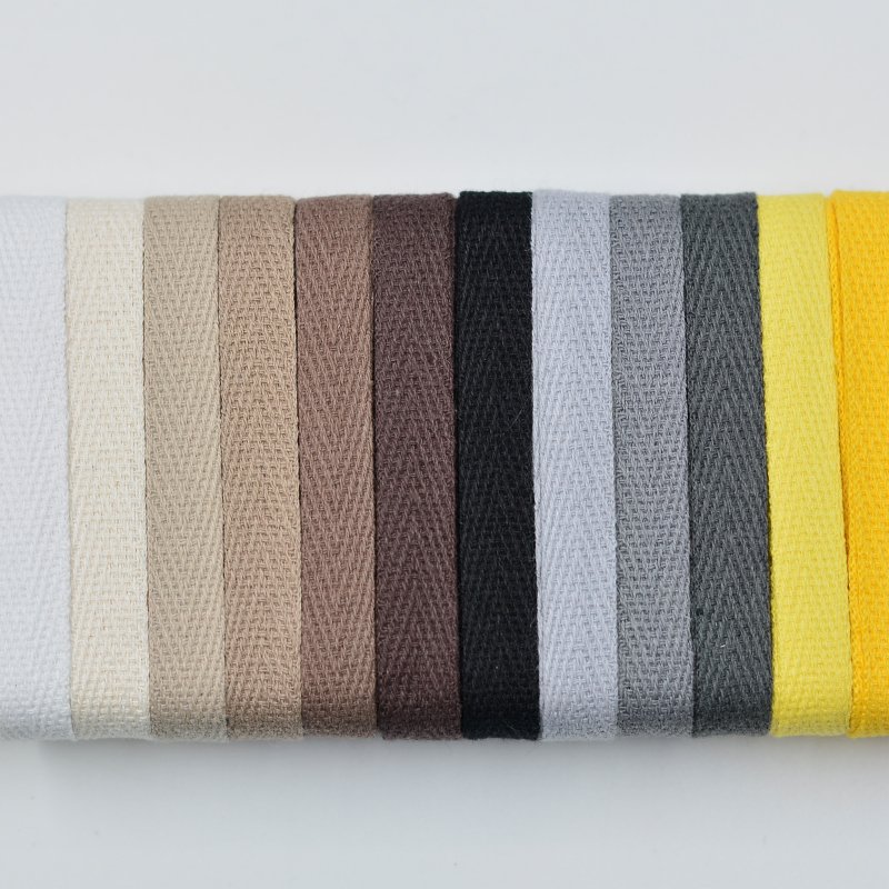 Durable thin soft twill tape/trims for garments