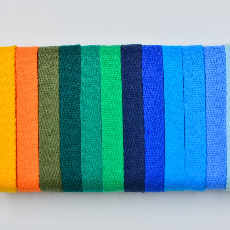 Durable thin soft twill tape/trims for garments