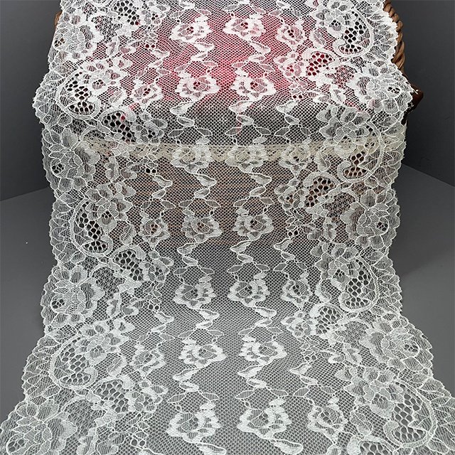 TUTON Custom Elastic French Lace 26.5 CM Trim Wholesale For Lingerie