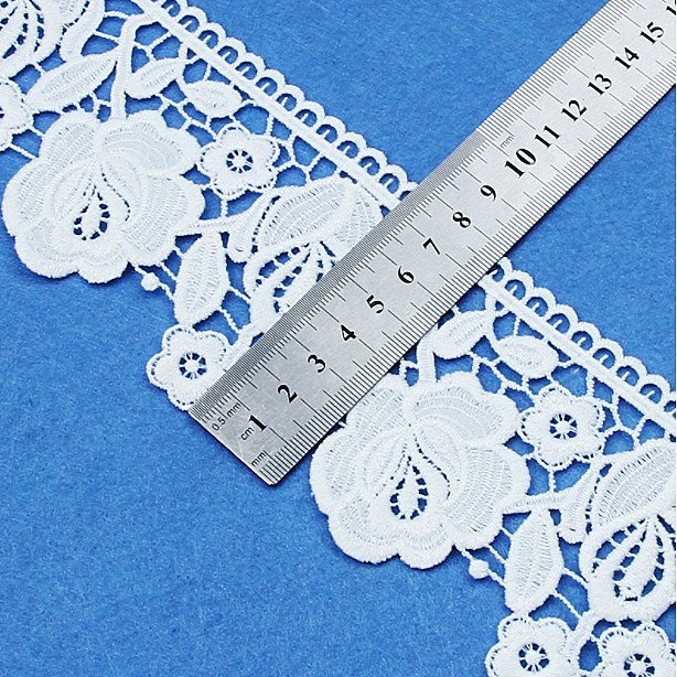 Factory Cheap Wholesale Guipure embroidery Polyester French Lace Trim For Garment Accessories