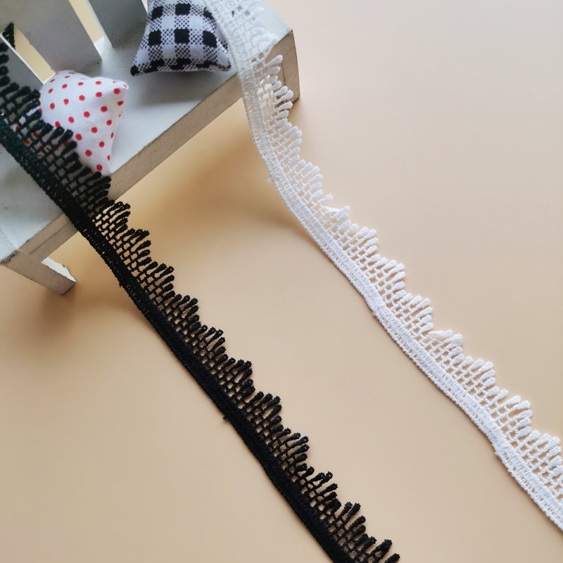 Milk Silk Lace Ribbon Cotton Webbing Water Soluble Embroidery Border Lace Flower Guipure 1.6cm wide Lace Trim