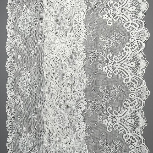 TUTON Custom Elastic French Lace 22 CM/23 CM Trim Wholesale For Lingerie