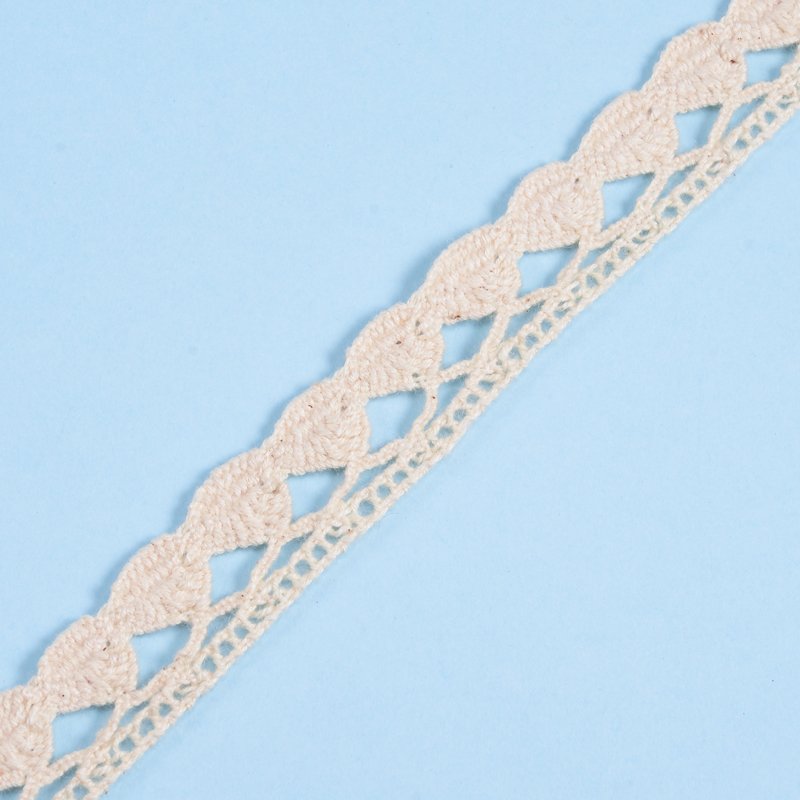 Cotton Lace Trim Vintage Lace Ribbon Crochet Cotton Lace Scalloped Edge for Bridal Wedding Decor DIY Craft Sewing Supplies