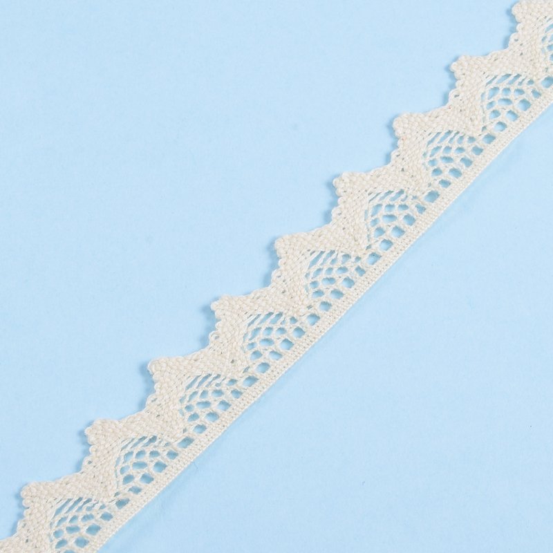 Cotton Lace Trim Vintage Lace Ribbon Crochet Cotton Lace Scalloped Edge for Bridal Wedding Decor DIY Craft Sewing Supplies