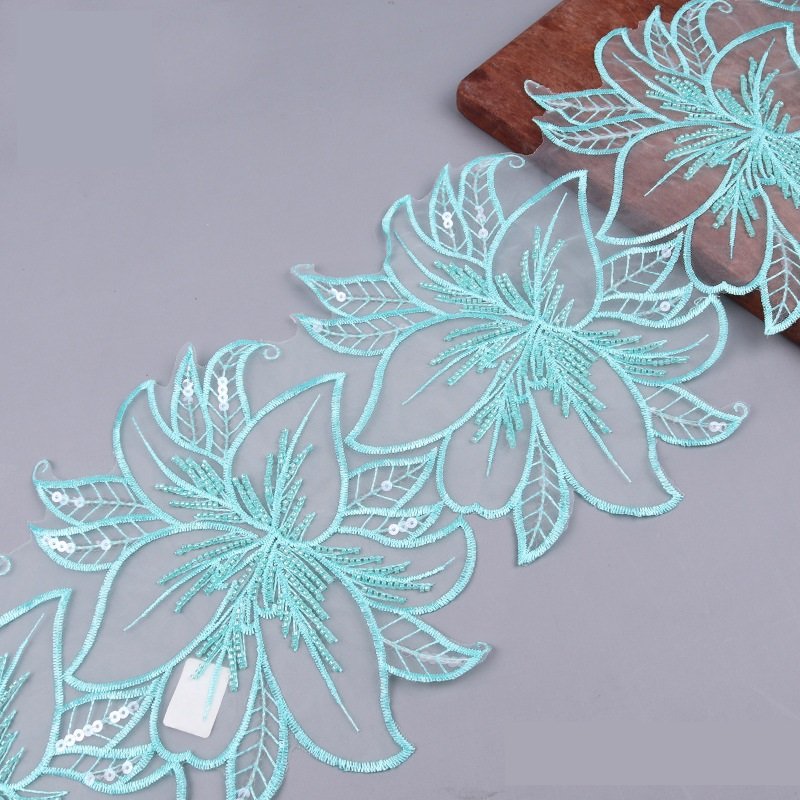 Beaded Laces Lace Trim French Tulle Lace Fabric For Wedding Evening Dress