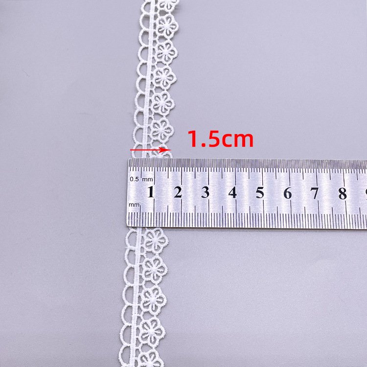 Scalloped Border Lace Trim Chemical Lace Trim Polyester Lace Trim