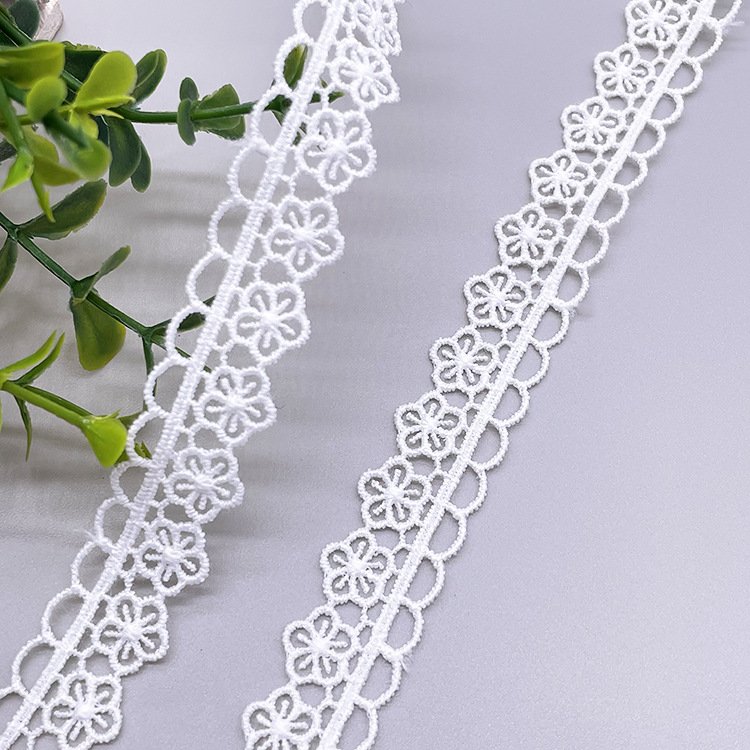 Scalloped Border Lace Trim Chemical Lace Trim Polyester Lace Trim