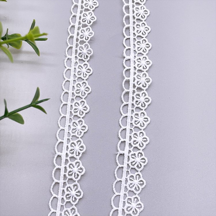 Scalloped Border Lace Trim Chemical Lace Trim Polyester Lace Trim