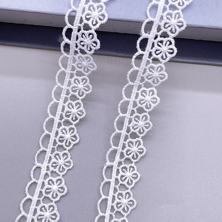 Scalloped Border Lace Trim Chemical Lace Trim Polyester Lace Trim