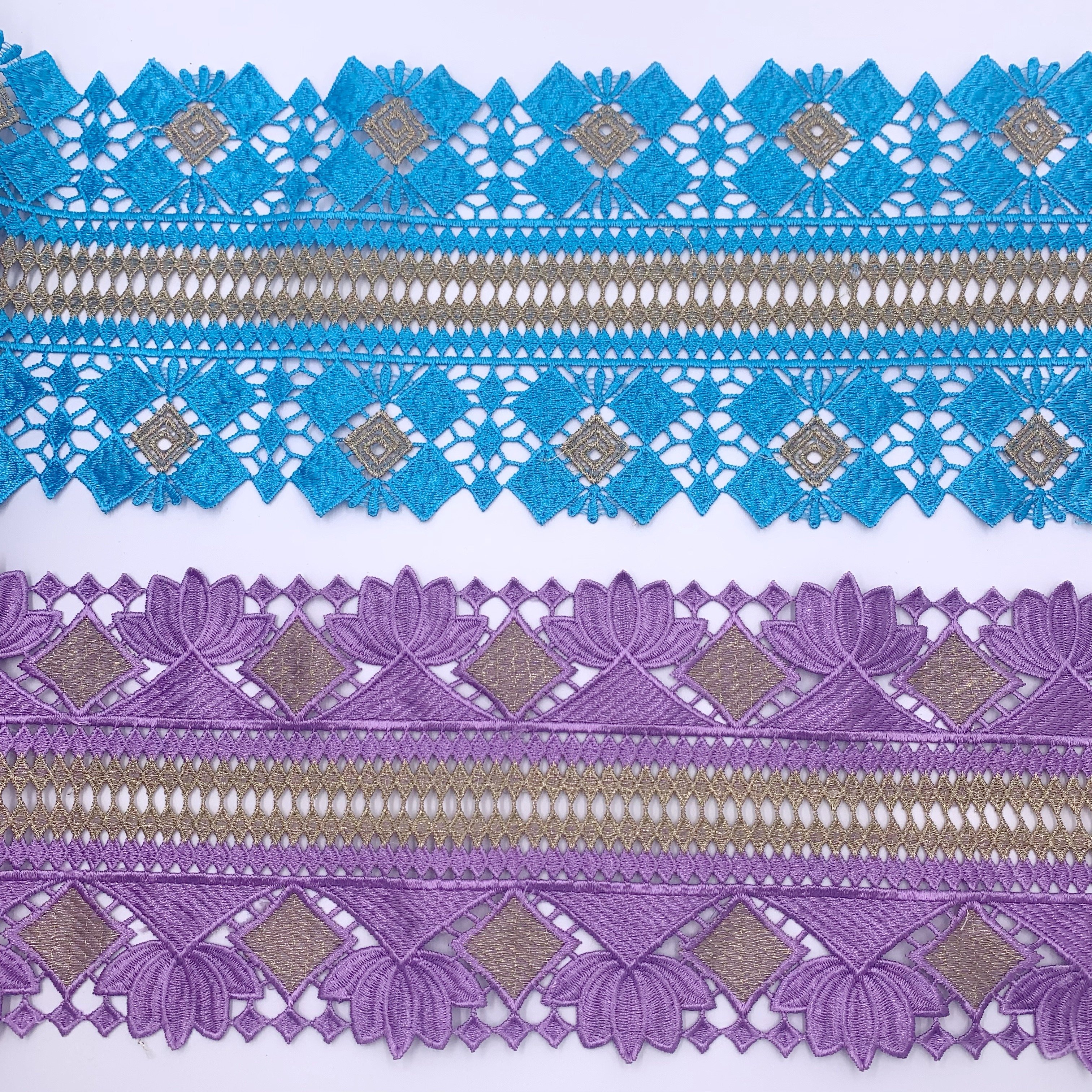 New desgin Many colors Dentelle Gold thread 16cm Wide Lace Nigeria Venice African lace trim