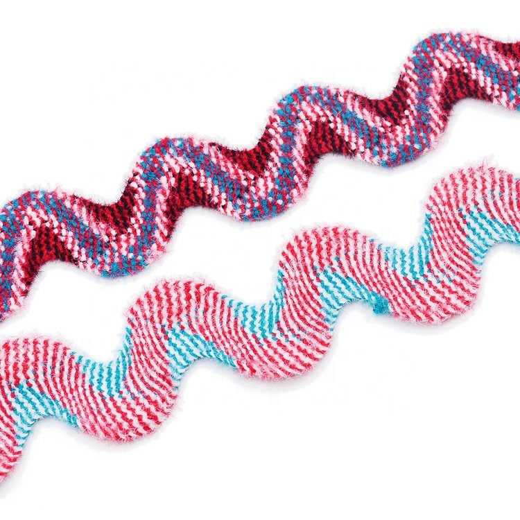 Custom Wholesale Widely Multi Color Rick Rack Trim Ric Rac Ribbon Zig Zag Lace for Garment Accessories