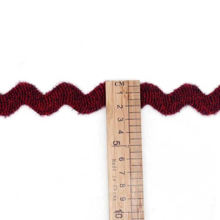 Custom Wholesale Widely Multi Color Rick Rack Trim Ric Rac Ribbon Zig Zag Lace for Garment Accessories