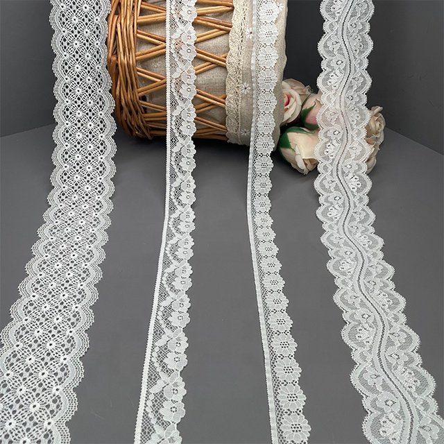 TUTON Top Quality Custom Elastic French Lace 2.5/3.5/5.4/6.0 CM Trim Wholesale For Dress