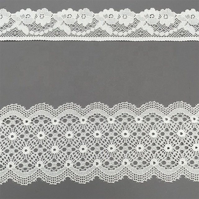 TUTON Top Quality Custom Elastic French Lace 2.5/3.5/5.4/6.0 CM Trim Wholesale For Dress