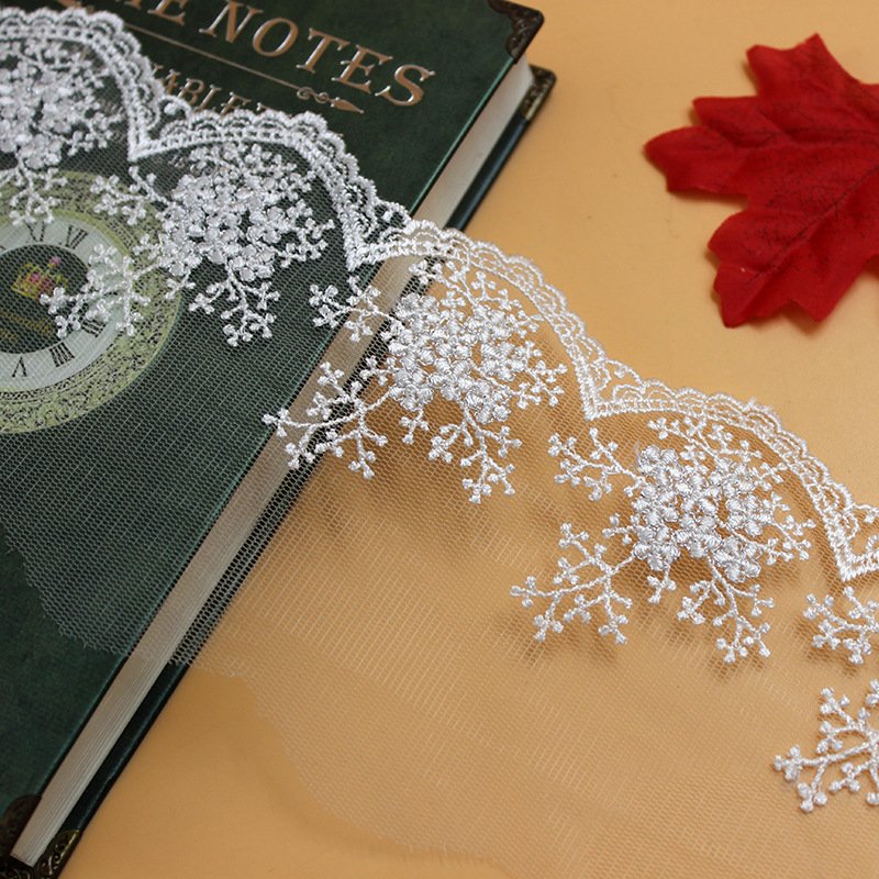 Hot Sale High quality new design cotton lace fabrics soluble lace trimming embroidered Lace LSLJ109
