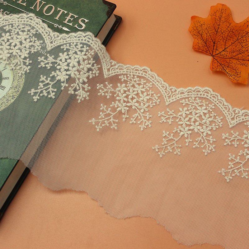 Hot Sale High quality new design cotton lace fabrics soluble lace trimming embroidered Lace LSLJ109