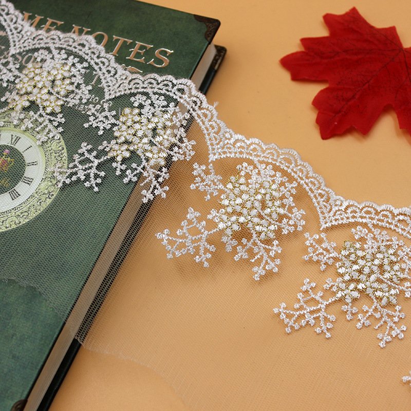 Hot Sale High quality new design cotton lace fabrics soluble lace trimming embroidered Lace LSLJ109