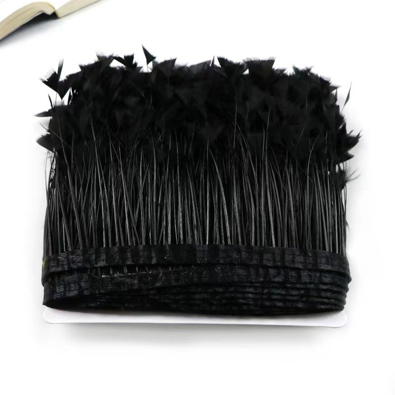 Hot Sale feather trim rooster tail eyelash trim feathers millinery hats jewelry craft feathers