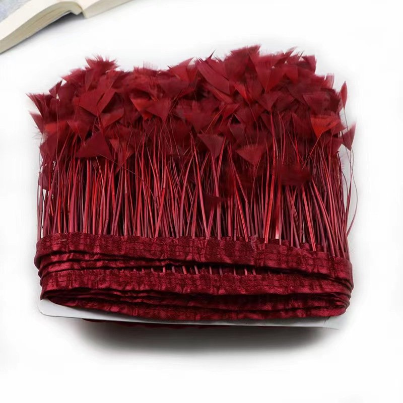 Hot Sale feather trim rooster tail eyelash trim feathers millinery hats jewelry craft feathers