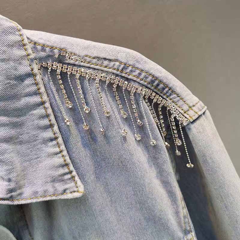 JFRT034 Gold Tassel Crystal Rhinestone Pearl Trim Chain Diy Decoration And Bridal Embellishments Ideal For Wedding Bags Jeans