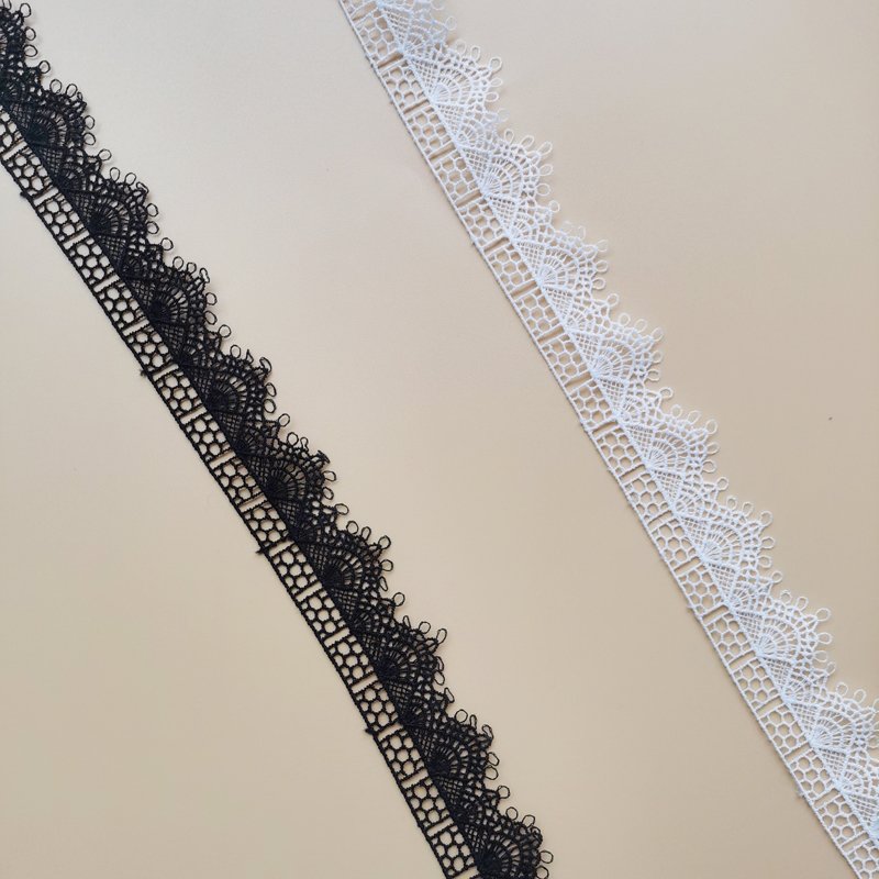 Milk Silk Lace Ribbon Cotton Webbing Water Soluble Embroidery Border Lace Flower Guipure Lace Trim