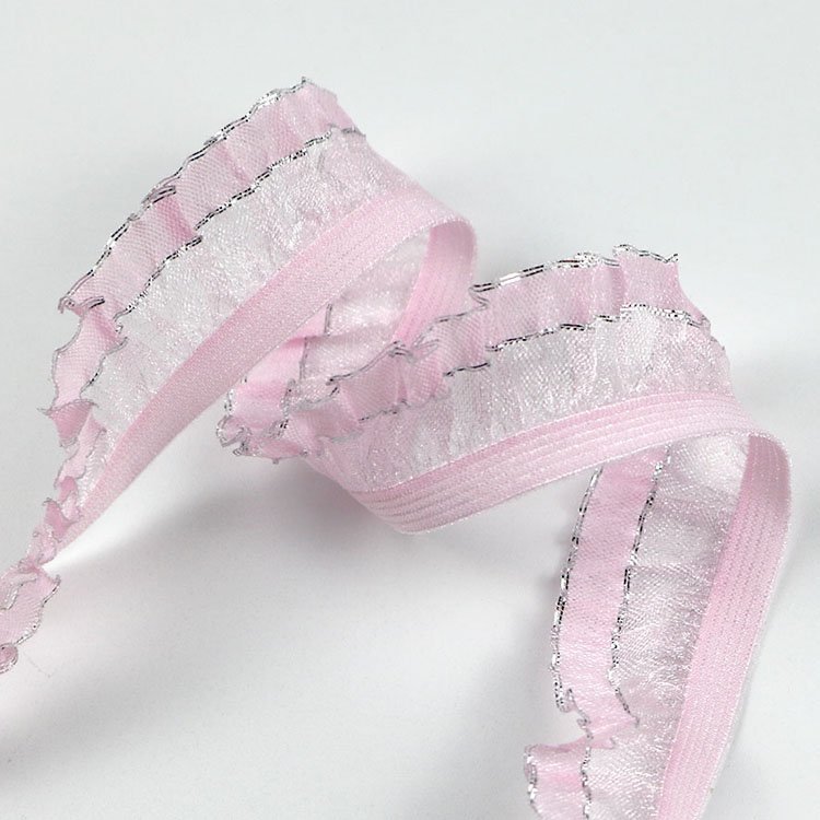 Nylon sew clothing underwear lace decoration elastic webbing ribbon garment trim elastic lace webbing belt