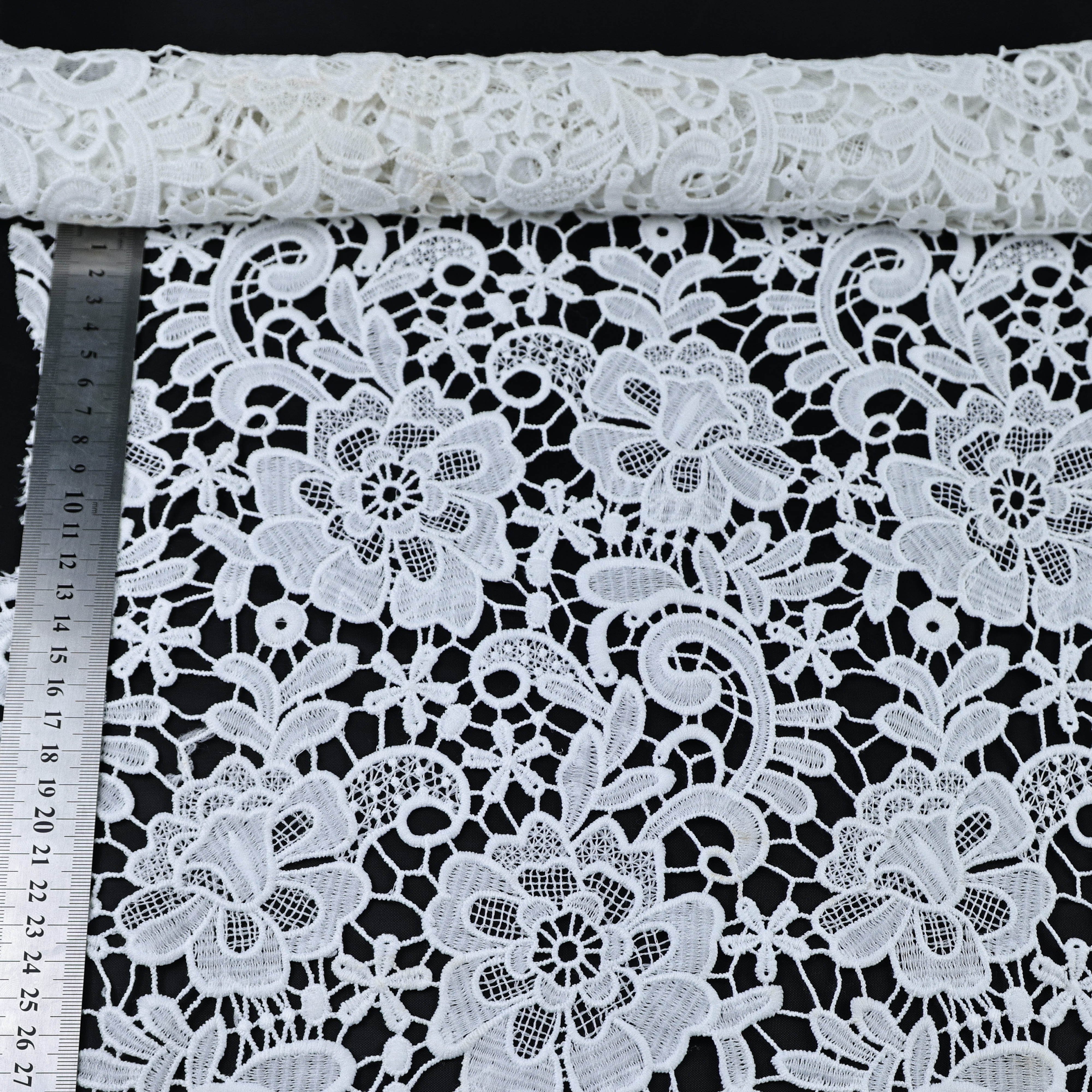 High Quality Custom Polyester Water Soluble Lace Trim Garment Dress