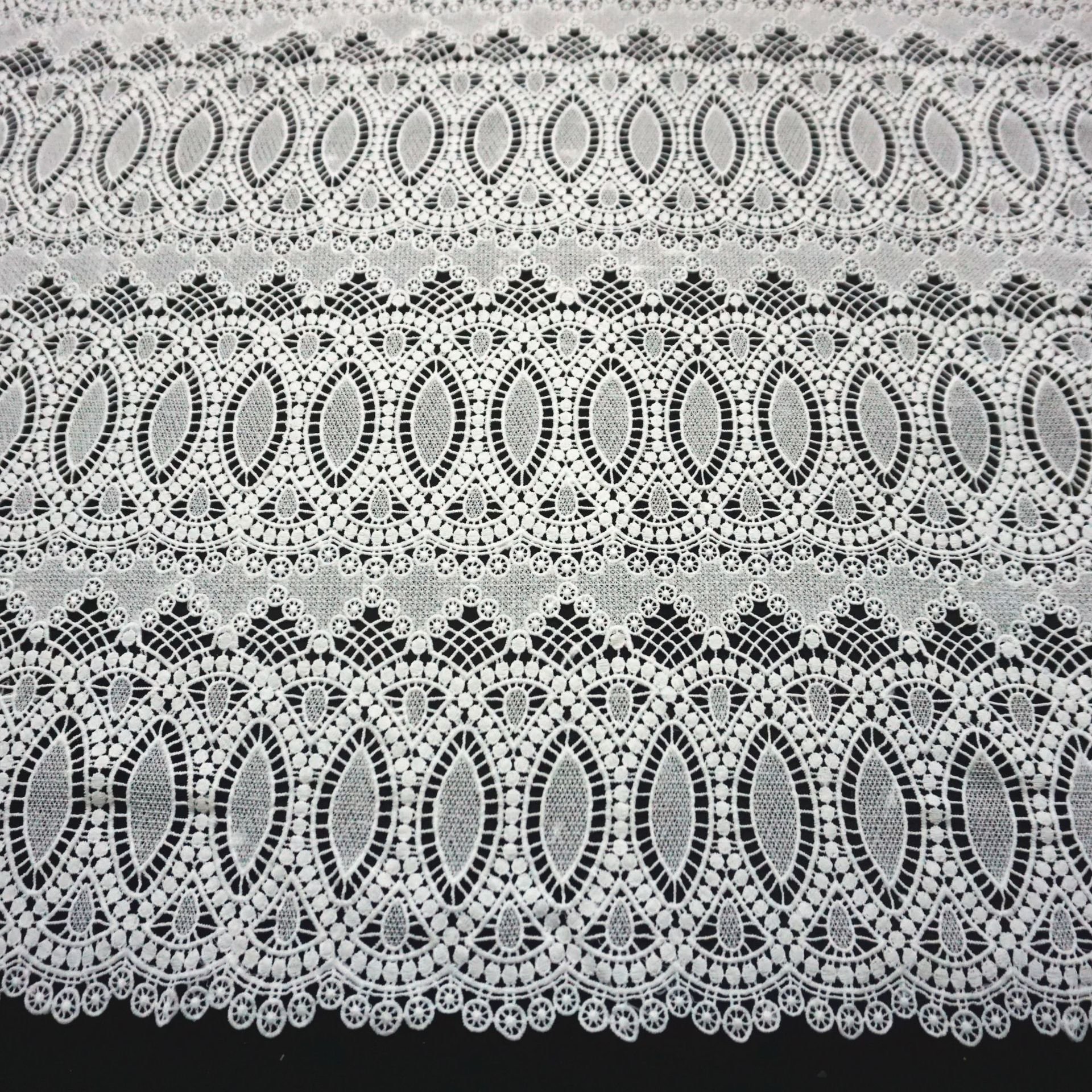 Ivory Color Pearl And Beads Flower Embroidered Tiny Tulle Lace Trimming Fabric Trim