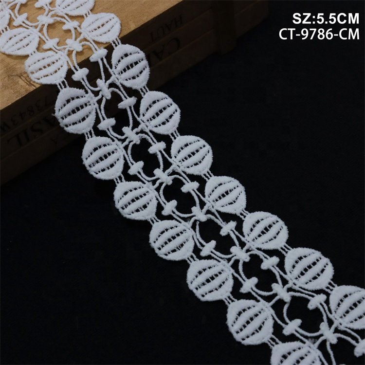 Wholesale New Garment Accessories Guipure Lace Trim With Sequins For Making Clothes Handmade Embroidery Lace Trim