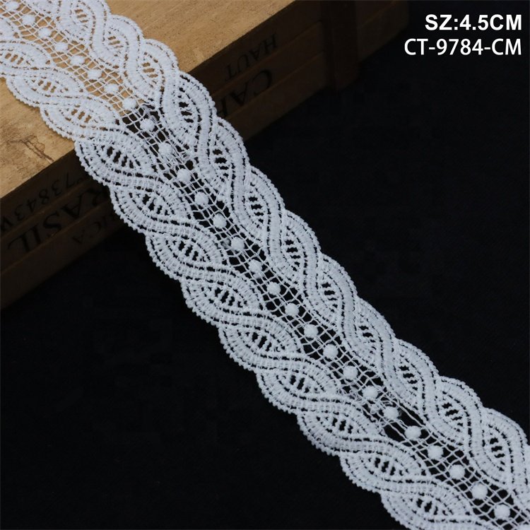 Wholesale New Garment Accessories Guipure Lace Trim With Sequins For Making Clothes Handmade Embroidery Lace Trim