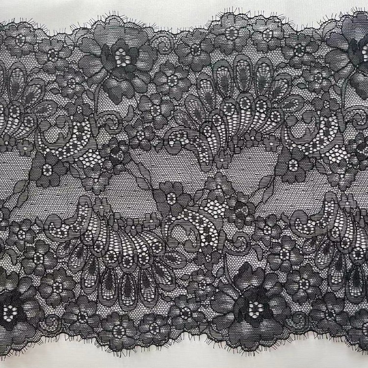 Hot sale lace high quality Eyelash Lace Trim for lady ladies lingerie and underwear