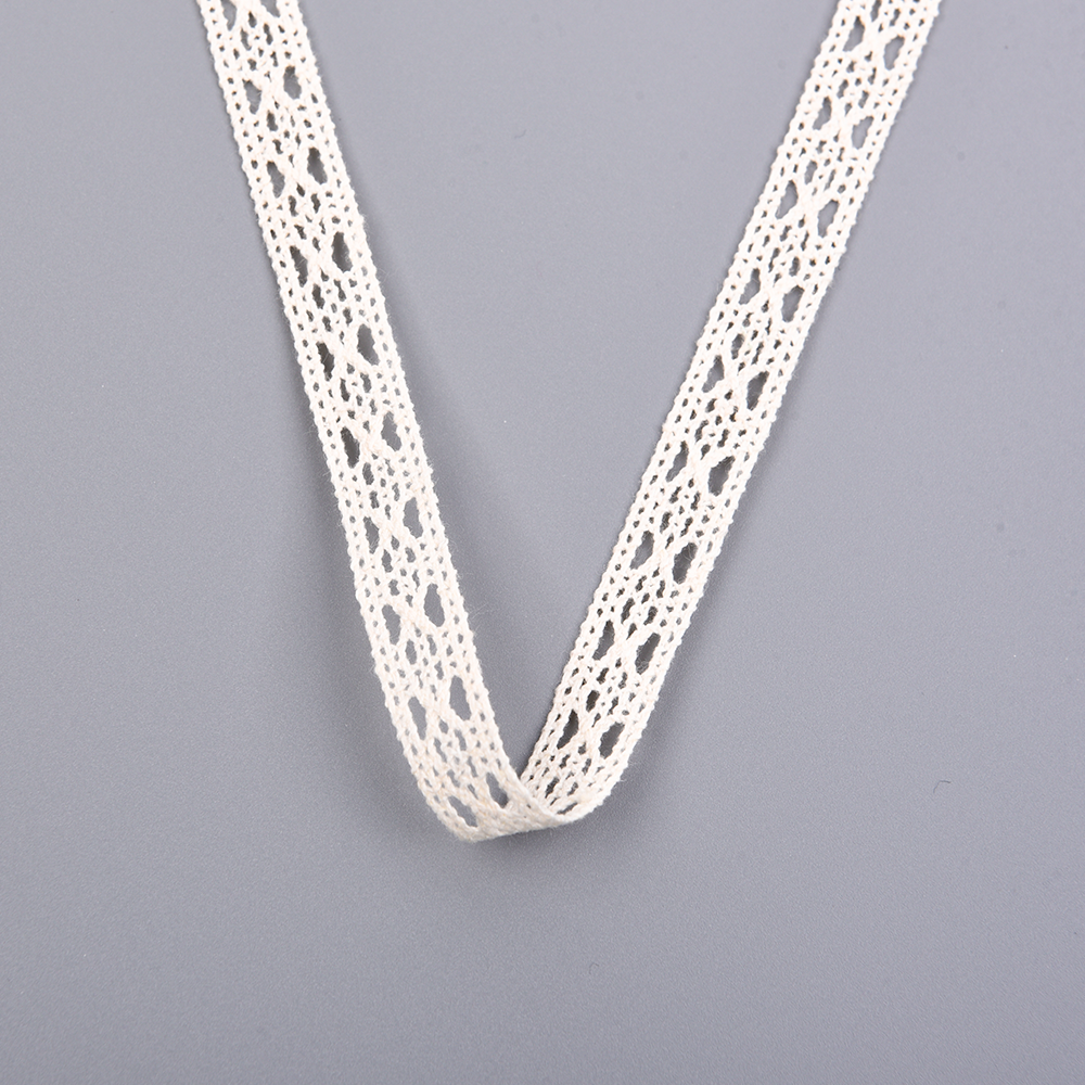 OEM hollow out polyester cotton skin-friendly border crochet lace trim for clothing