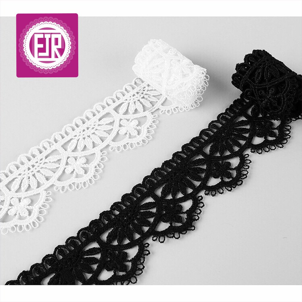 1" wide delicate lace trim for dress borders