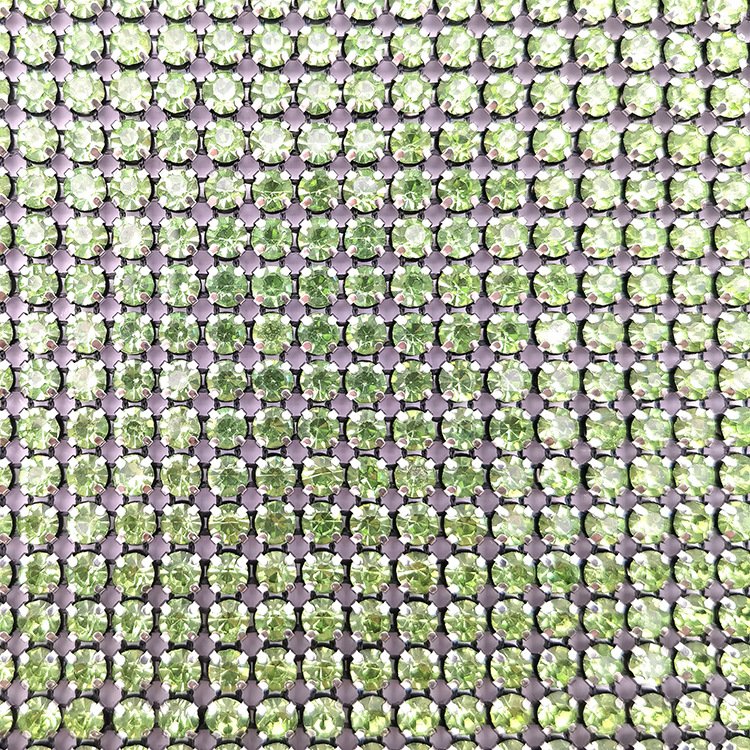 Wholesale 24Rows Rhinestone Mesh Trimming Shiny Diamond Metal Claw on Flatback 3D Style 6mm Size for Shoes Bags Garments