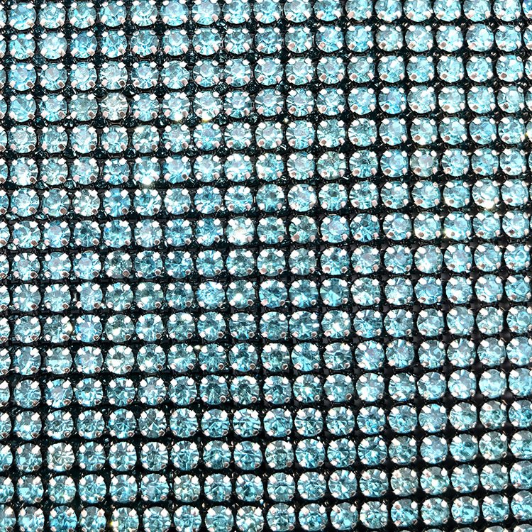 Wholesale 24Rows Rhinestone Mesh Trimming Shiny Diamond Metal Claw on Flatback 3D Style 6mm Size for Shoes Bags Garments