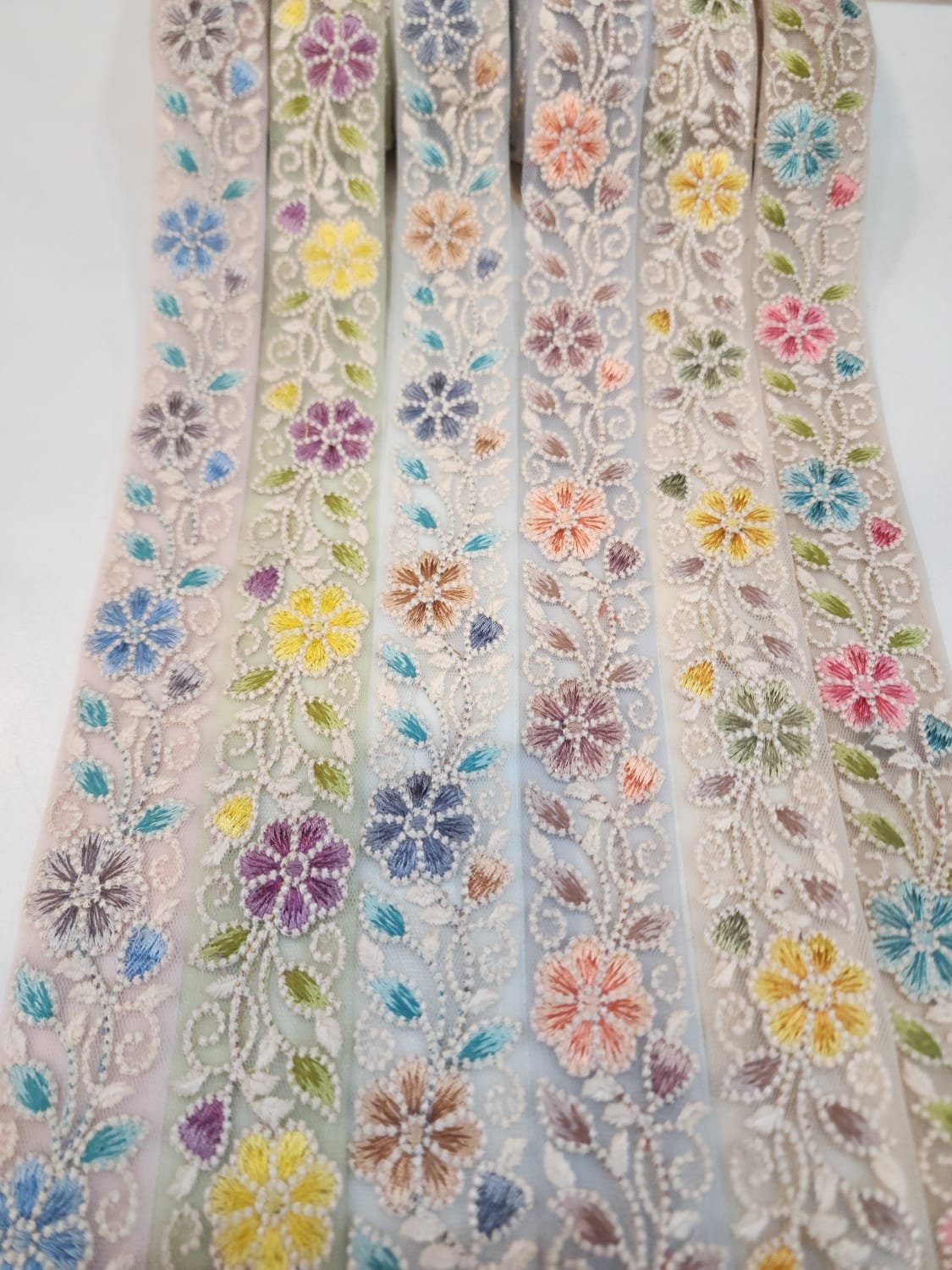 clothing accessories cloth art decoration, organza flowers colorful lace embroidery lace