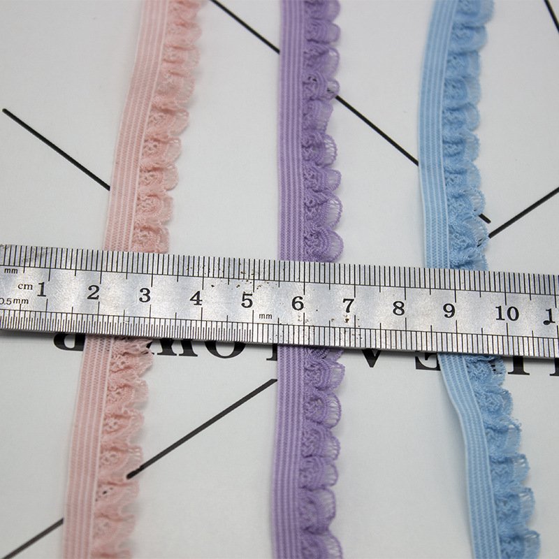 ZSY 1.3cm Garment underwear lace trim decor elastic webbing belt sewing underwear dress trim lace stretch band webbing tape