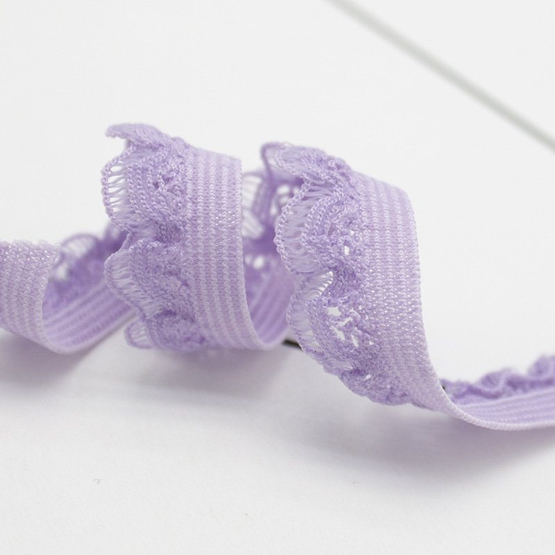 ZSY 1.3cm Garment underwear lace trim decor elastic webbing belt sewing underwear dress trim lace stretch band webbing tape