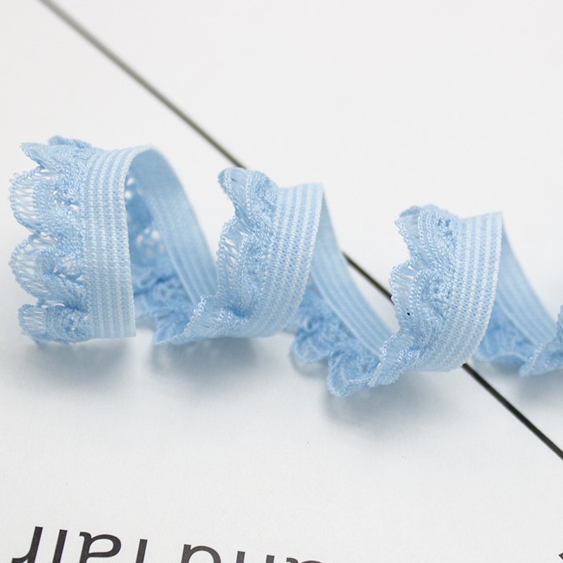 ZSY 1.3cm Garment underwear lace trim decor elastic webbing belt sewing underwear dress trim lace stretch band webbing tape