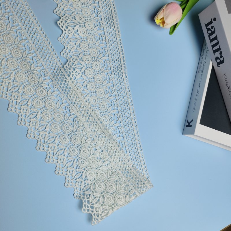 New Trend Handmade Materials Trimming Water Solubility Decorate Lace Trim For Sewing