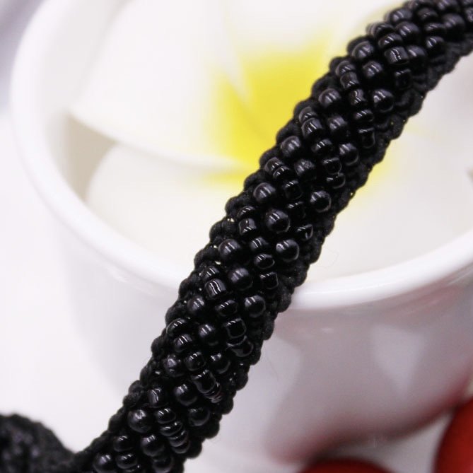 Handmade bead lace trims DIY pearl beaded decorative trims accessories bead embroidery lace trim webbing for Collar sleeves