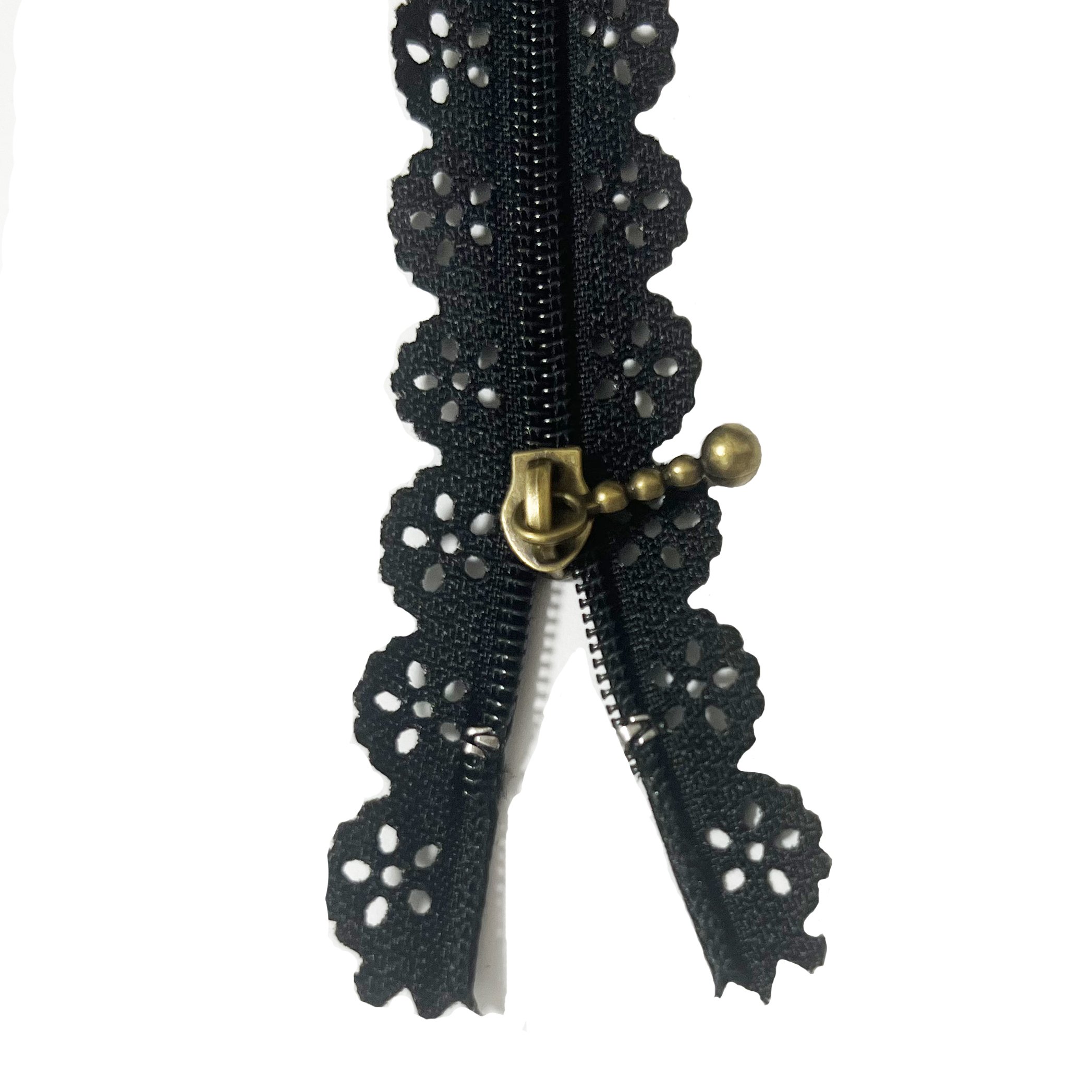Manufacturers Colorful Dress Bag Closed End Vintage Exquisite Zipper Flower Trim Edge #3 Nylon Lace Zipper