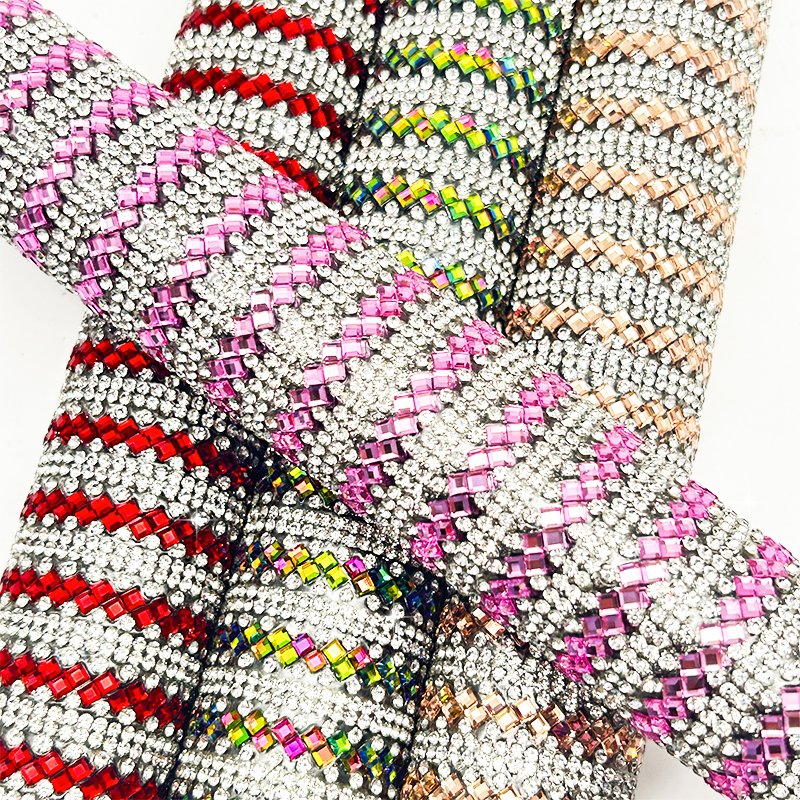 3*3 Glass Rhinestone Sheet Bridal Applique Trimming Banding Bridal Rhinestone Hotfix Sheet For Dresses Shoes