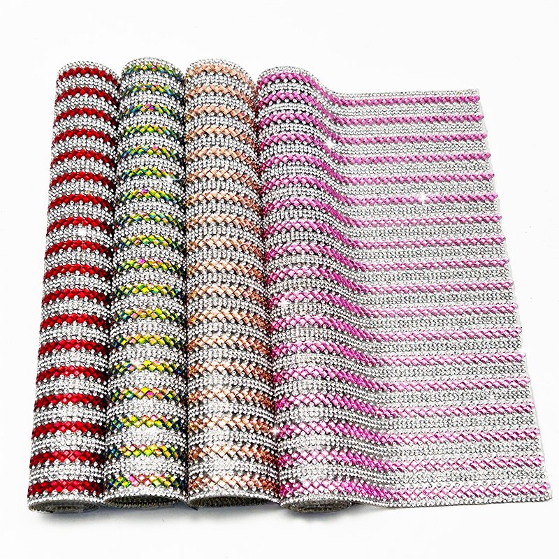 3*3 Glass Rhinestone Sheet Bridal Applique Trimming Banding Bridal Rhinestone Hotfix Sheet For Dresses Shoes